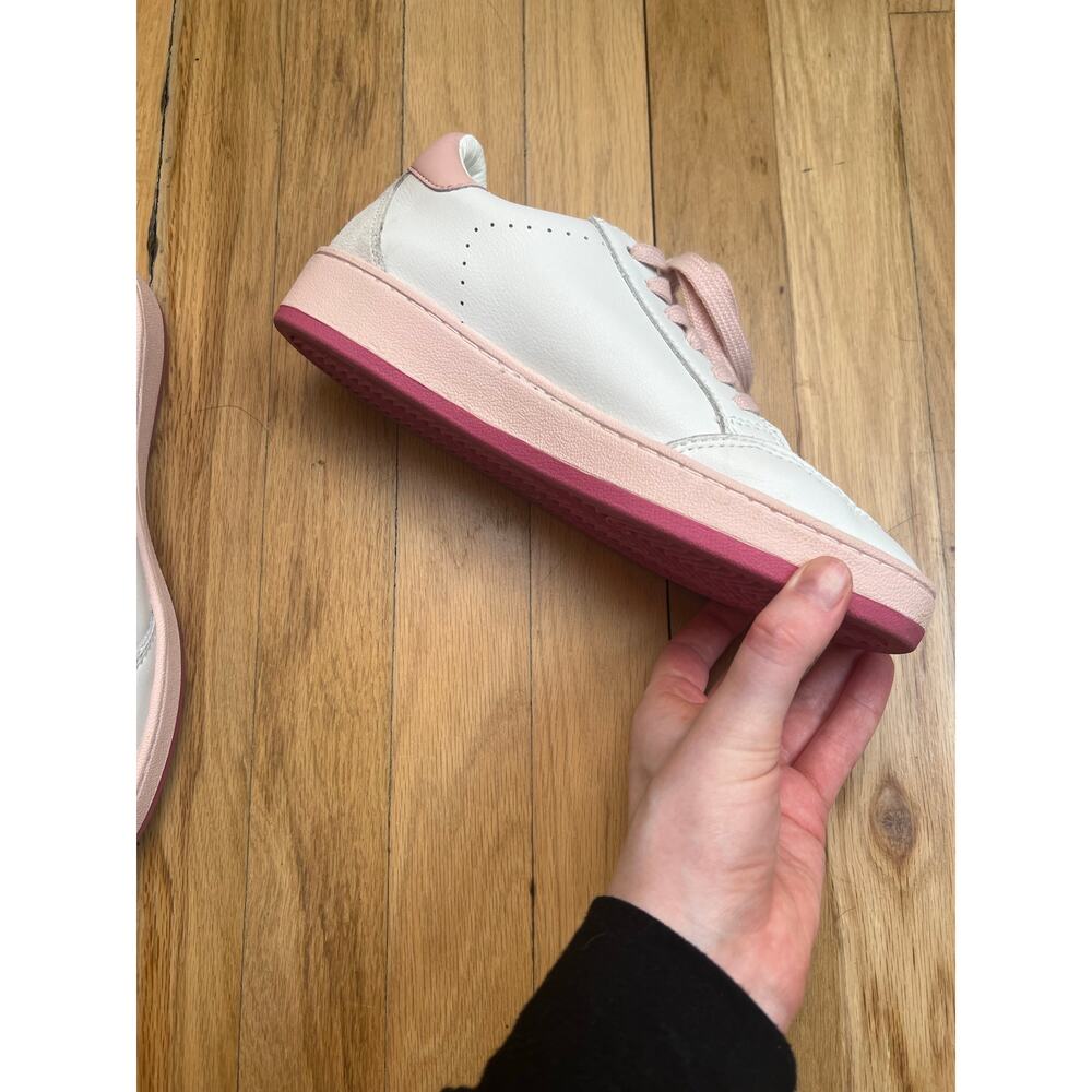 Vintage Havana Denisse 27 White and Baby Pink Star Sneakers Women's 8 - Picture 10 of 16